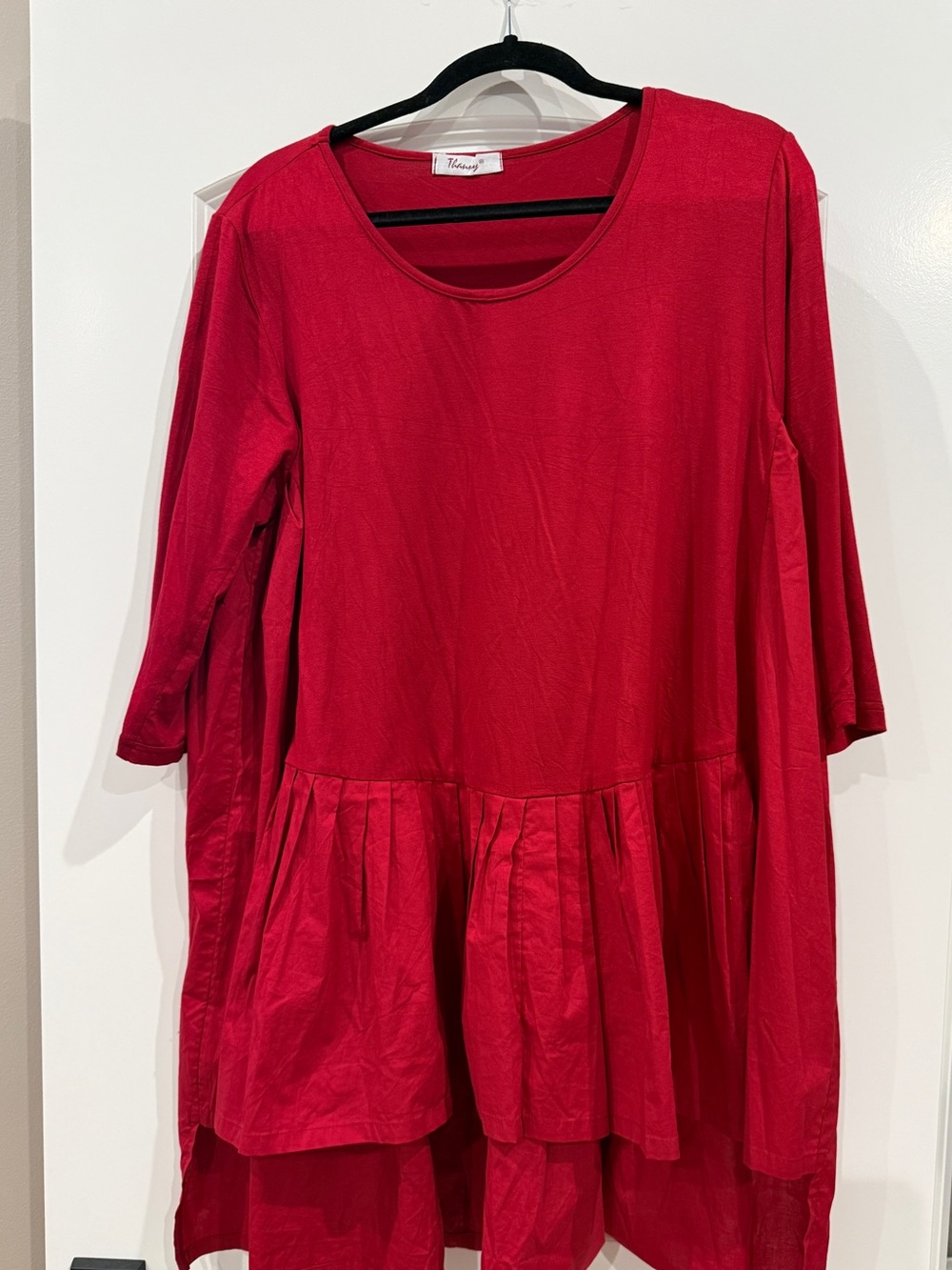 Deep red oversized Tunic